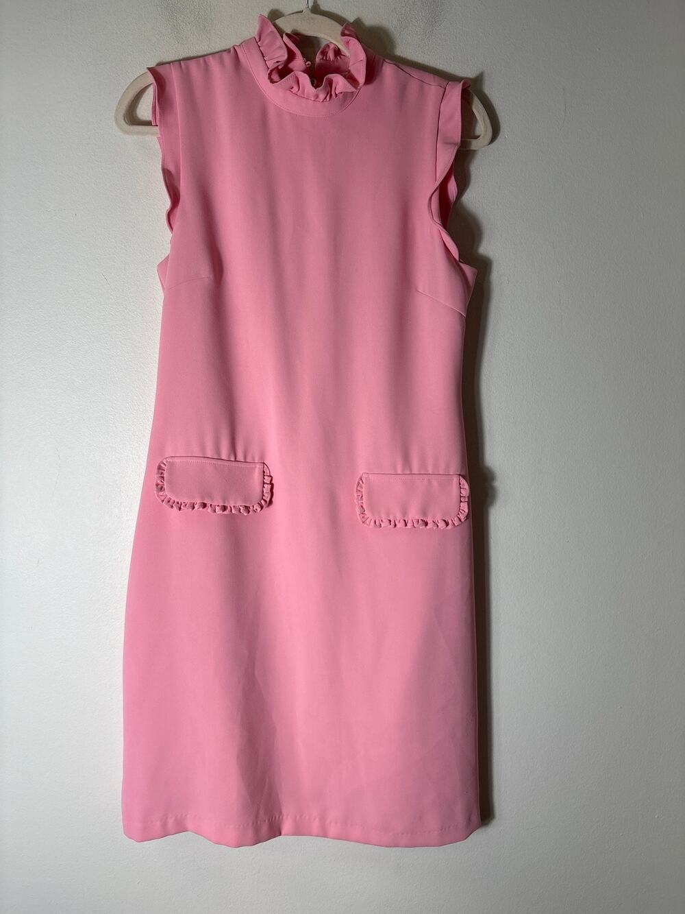 Julie Brown NYC Bubble Gum Pink Sleeveless Knee Length Dress Sz 4